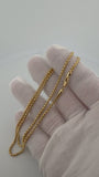 20" 14K Yellow Gold Rounded Box Chain 2.5mm 6.4g