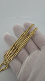 22" 14K Yellow Gold Cuban Link Chain 5mm 42.25g
