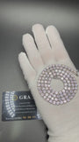 22" Silver 46ctw D VVS1 Moissanite Tennis Chain 5mm GRA Certified 37.5g