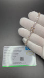 7" 14K Yellow Gold 7.18ctw E-F VS Lab Diamond Tennis EGL Certified – 3.5mm – 9.20g
