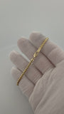 8" 14K Yellow Gold Franco Bracelet 3mm 10.44g