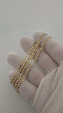 24" 14K Yellow Gold Curb Chain 3.5mm 8.4g