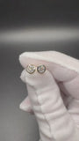 14k Yellow Gold 1ctw EGL Certified Round Bezel Set Lab Diamond Studs
