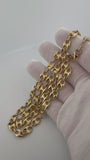 24" 14K Yellow Gold Puffed Mariner 8mm 20.9g