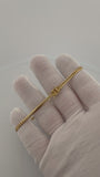 8" 14K Yellow Gold Cuban 3mm 7.34g