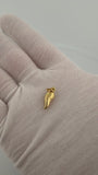 3/4" 14K Yellow Gold Italian Horn 3.5mm Bail 1.0g