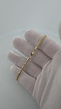 8" 14K Yellow Gold Franco 3mm 10.3g