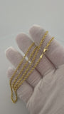 20" 14K Yellow Gold Cable Chain 3mm 5.3g