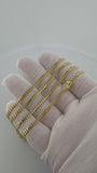 24" 10K Yellow Gold Cuban Chain 3mm 14.4g