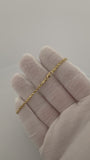 7" 14K Yellow Gold Rope Bracelet 2.5mm 3.42g