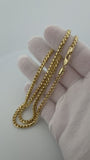 22" 3.5mm 14K yellow gold Franco chain, 48.2g – video – Ott Family Jewelry