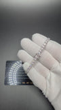4mm Moissanite Tennis Bracelet, 12.33ctw D VVS1, 925 Silver, 7" (11.5g)