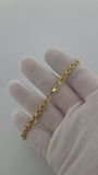 8.5" 14K Yellow Gold Rope 5mm 4.14g
