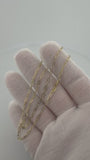 16" 14k Yellow Gold Paperclip 2mm 1.0g