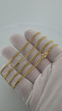 24" 14K Yellow Gold Cuban 3mm 17.93g