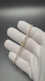 8" 3mm moissanite tennis bracelet, gold over 925 silver, 10.2g – Ott Family Jewelry (8)