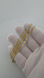 22" 14K Yellow Gold Cuban Chain 2.5mm 10.22g