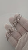 18" 14K White Gold Curb Chain 3.5mm 5.43g