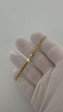 7.5" 14K Yellow Gold Cuban Link Bracelet 3mm 6.25g