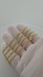 24" 14K Yellow Gold Cuban Chain 3mm 16.25g