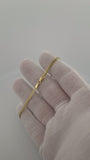 7.5" 2.5mm solid 10K yellow gold Cuban link bracelet, 3.2g – Ott Family Jewelry (7)