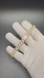 9" 10mm gold over silver moissanite Cuban bracelet, 7.75ctw D VVS1, 36.6g – Ott Family Jewelry (8)