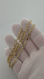 20" 14k Yellow Gold Rope Chain 3mm 5.71g