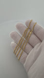26" 14K Yellow Gold Cuban Chain 2mm 8.6g