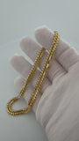 22" 14K Yellow Gold Franco 3mm 29.15g