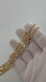 24" 14K Yellow Gold Fancy Anchor 4mm 8.44g