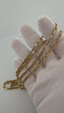 3mm Fancy Anchor Chain, 14K Yellow Gold, 24" (24.1g) – Pre-Owned