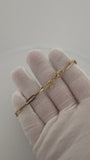7.5" 14K Yellow Gold Paperclip 4.5mm 4.04g