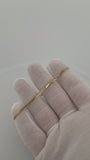 7.5" 2.5mm solid 14K yellow gold Cuban link bracelet, 3.6g – Ott Family Jewelry (8)