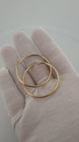 40mm x 2mm 14K yellow gold hoop earrings, 2.8g – Ott Family Jewelry (7)