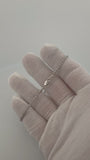 8" 14K White Gold Ice Chain Bracelet 2.5mm 3.72g