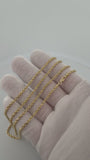 24" 14K Yellow Gold Rope Chain 2.5mm 11.4g
