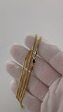 22" 14k Yellow Gold Cuban Link Chain 2mm 8.11g