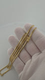 22" 3mm solid 14K yellow gold Cuban link chain, 14.7g – Ott Family Jewelry (12)