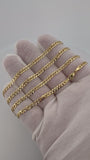 24” 14k Yellow Gold Curb 3.2mm 9.0g