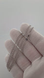 16" 2.5mm 14K white gold cable chain, 5.1g – Ott Family Jewelry (video)