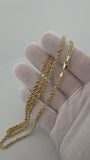 24" 10K Yellow Gold Rope Chain 3mm 16.75g