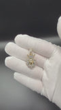 1.5" 10k Yellow Gold 3/4ctw Natural Diamond Lion with Crown Pendant 3.3g