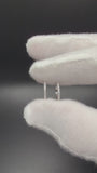 10mm 14k White Gold 1/10ctw Natural Diamond Huggies .84g
