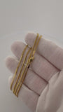 24" 14k Yellow Gold Cuban Link Chain 2mm 8.6g