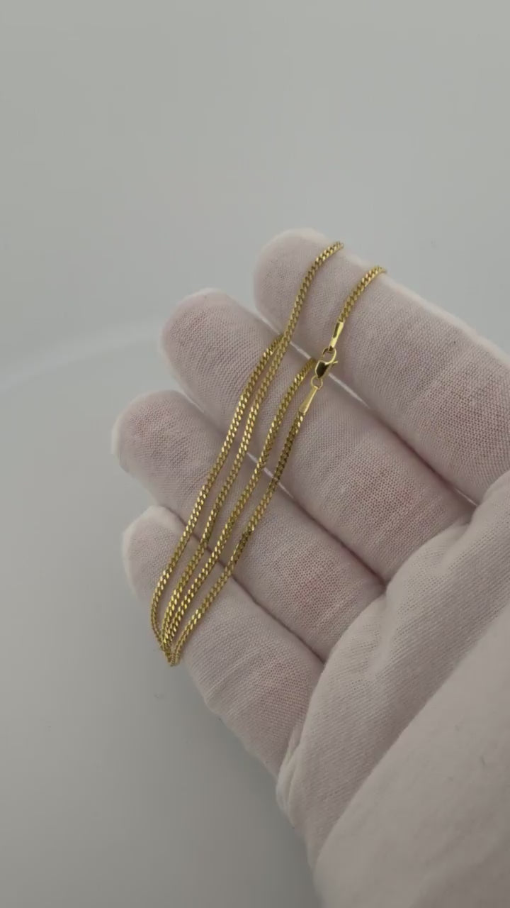 16" 1.75mm solid 10K yellow gold Cuban link chain, 4.15g – Ott Family Jewelry (12)