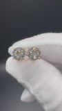 14k Gold 4ctw EGL Certified Lab Diamond Studs