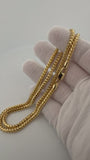 24" 14K Yellow Gold Franco 4mm 54.3g