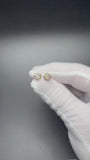 14k Yellow Gold 3ctw VS/Si Lab Diamond Studs EGL Certified 1.7g