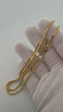 22" 14K Yellow Gold Byzantine 2mm 7.23g