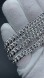 6mm Silver Cuban chains/ bracelets